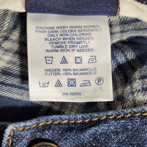 Lands End Mens Comfort Waist Flannel-Lined Tapered Leg Jeans-Size 38x29 - Picture 5 of 9